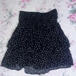 Black Polka Dot Skirt